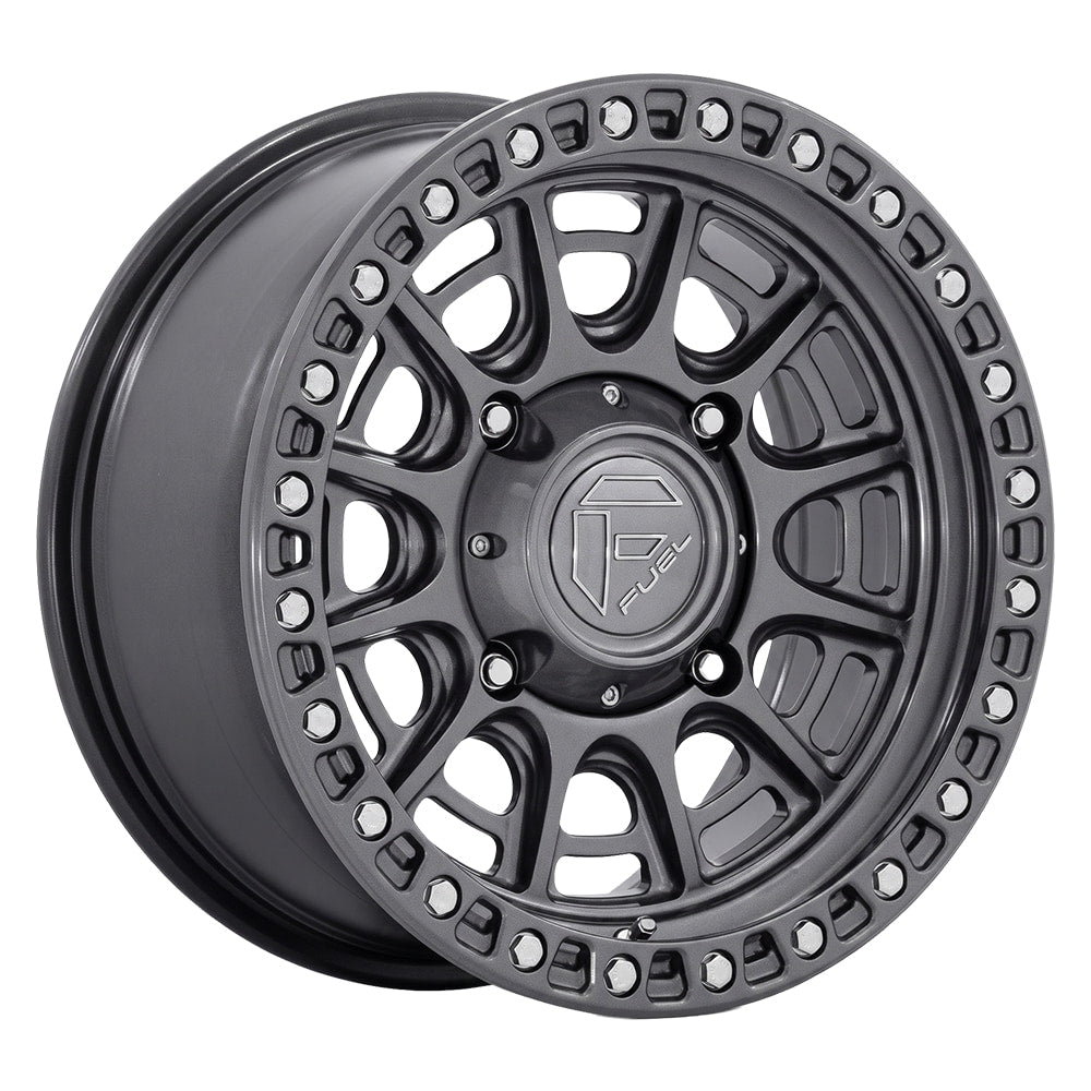 Fuel UTV FV832 Cycle UTV 15x7 Gloss Gunmetal Wheel with 5x114.3 Bolt Pattern and +10 Offset
