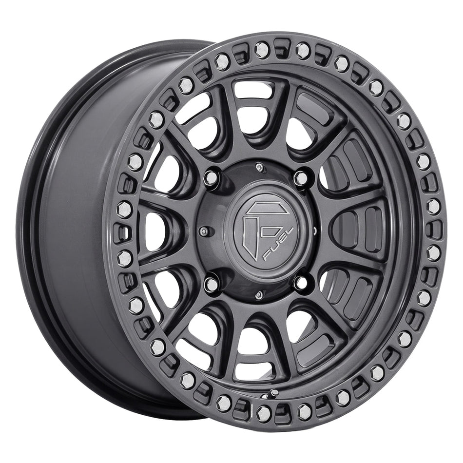 Fuel UTV FV832 Cycle UTV 15x7 Gloss Gunmetal Wheel with 5x114.3 Bolt Pattern and +10 Offset