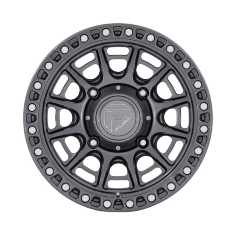 Fuel UTV FV832 Cycle UTV 15x7 Gloss Gunmetal Wheel with 5x114.3 Bolt Pattern and +10 Offset
