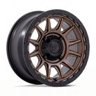 Fuel UTV FV866 Piston 15x7 Wheel with Matte Bronze Finish shown at a three quarter angle showing wheel face and wheel body on a completely white background.