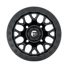 Fuel UTV Tech Beadlock UTV Wheel Matte Black spoke profile on white background