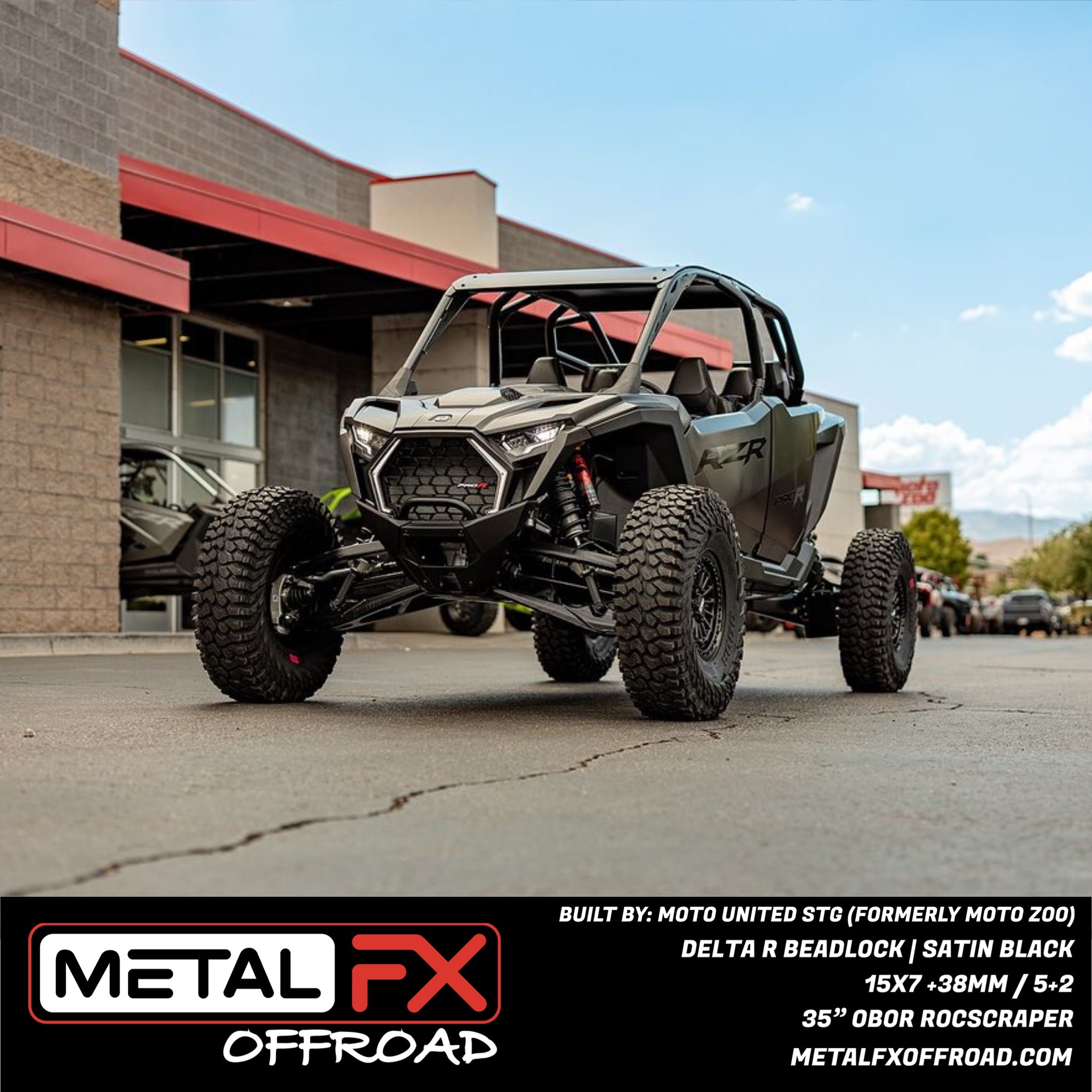 Delta R Beadlock | Satin Black – Ride or Die Tire