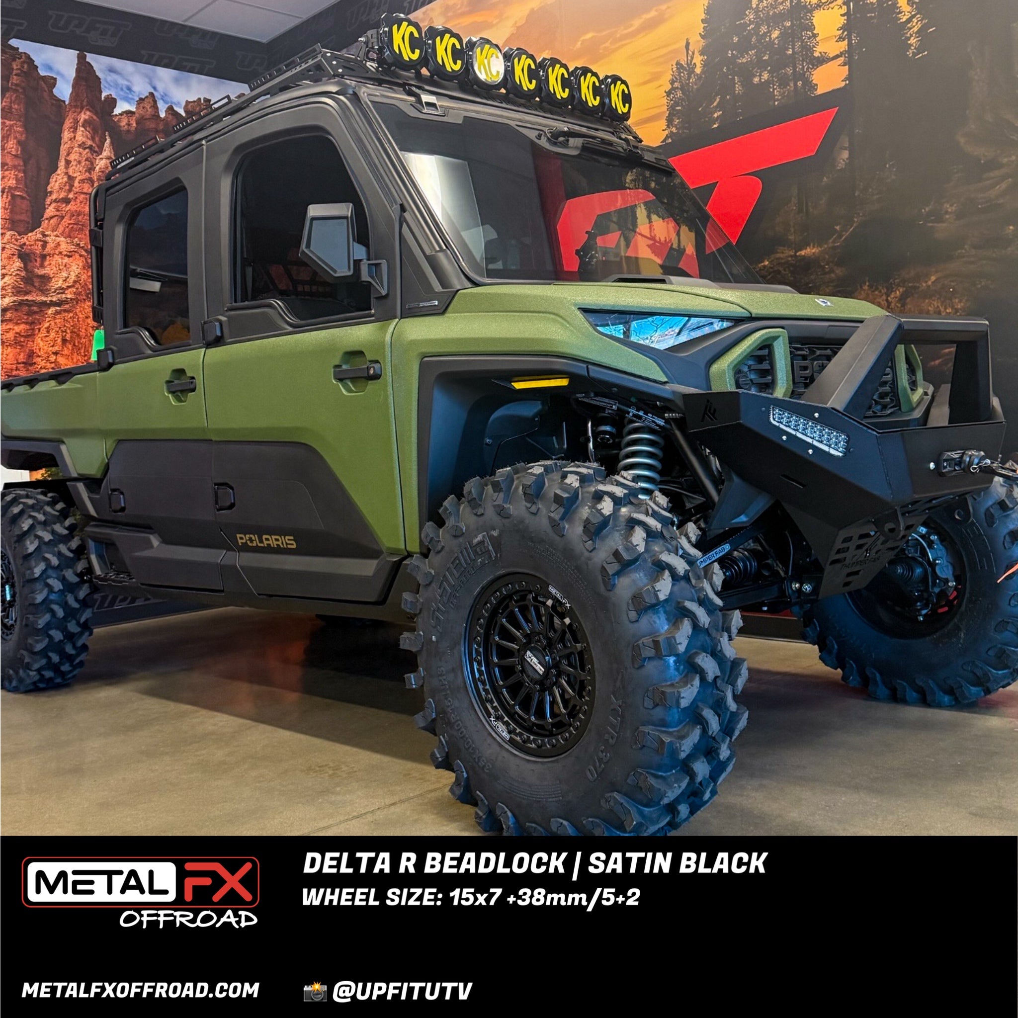 Delta R Beadlock | Satin Black – Ride or Die Tire