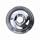 Dexstar Chrome Directional Steel Trailer wheel front facing