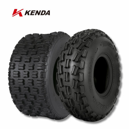 Kenda Dominator Front/Rear ATV tires with Kenda logo on a white background
