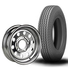 12" Kenda Loadstar K353 Trailer Tire and Steel MOD Wheel Combo- Galvanized