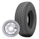 Karrier (KR35) ST175/80R13 Radial Trailer Tire - 13" Steel chrome MOD Wheel - 5 on 4.5 Bolt Pattern - Load Range C | Kenda®