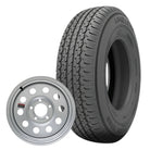 Karrier (KR35) ST175/80R13 Radial Trailer Tire - 13" Steel silver MOD Wheel - 5 on 4.5 Bolt Pattern - Load Range C | Kenda®