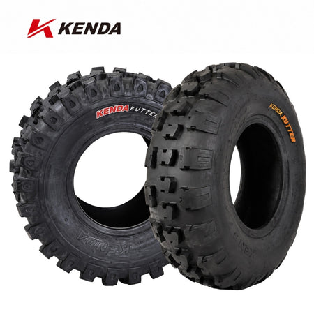 Kenda Kutter Front and Rear tires with Kenda Logo