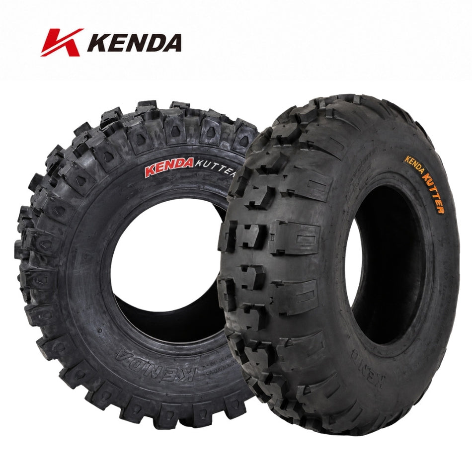 Kenda Kutter Front and Rear tires with Kenda Logo