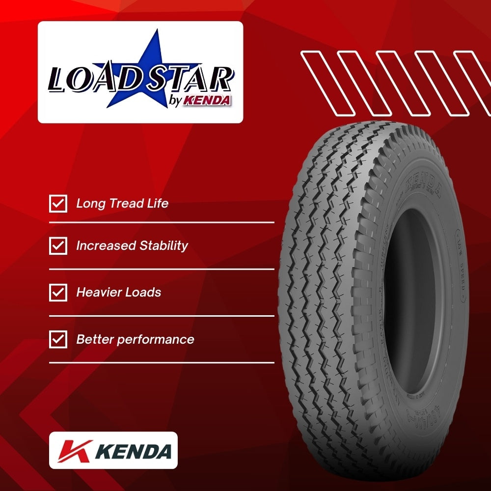 Kenda Loadstar Bias K371 Trailer Tire - 4.80/4.00-8 (Load Range B