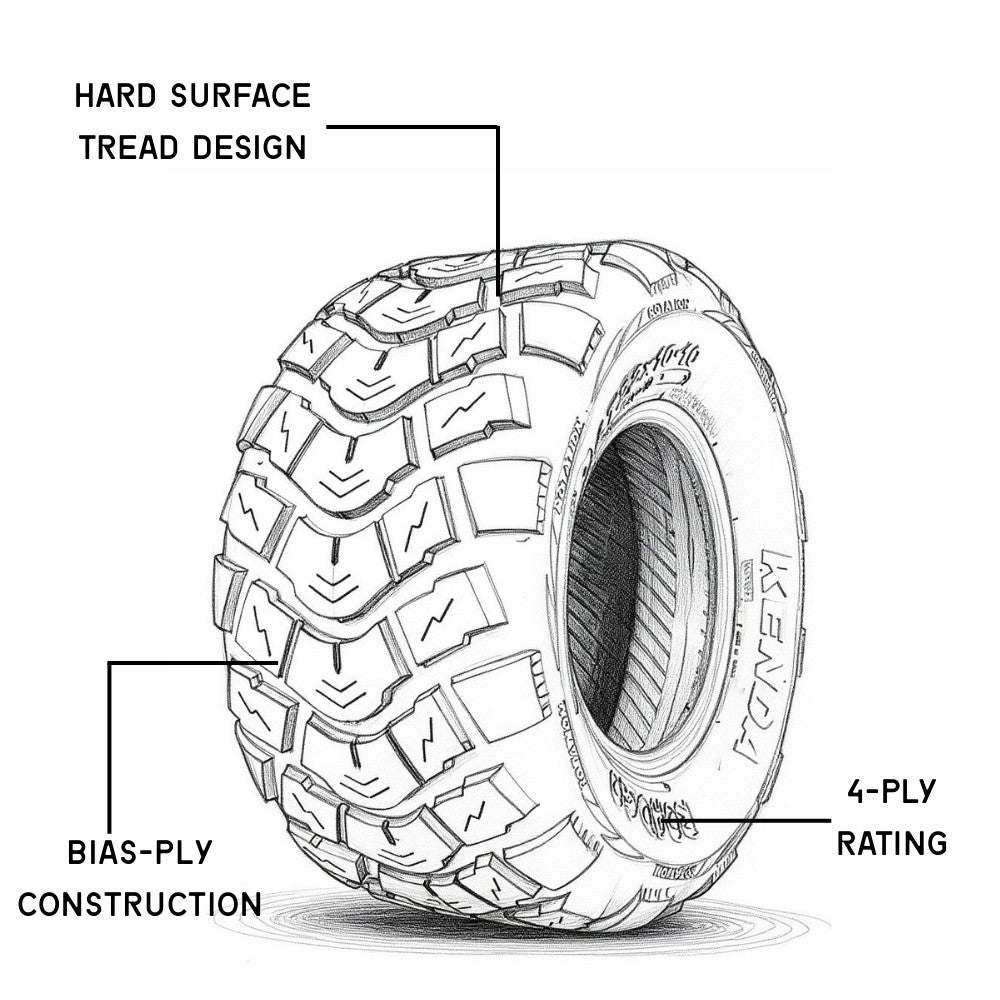 Kenda Road Go Sketch with technical specifications