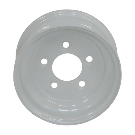 8" Kenda Steel Solid Center Trailer Wheel (8x3.75 / 5-4.5 Bolt Pattern)- White