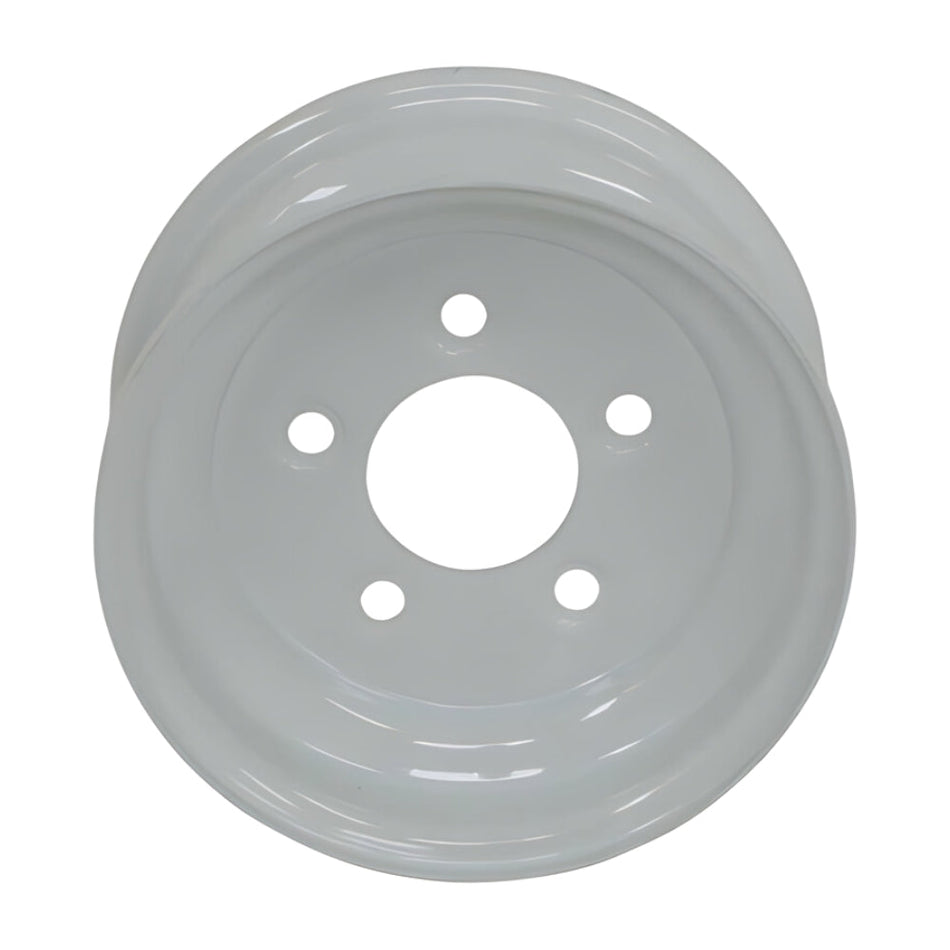 8" Kenda Steel Solid Center Trailer Wheel (8x3.75 / 5-4.5 Bolt Pattern)- White