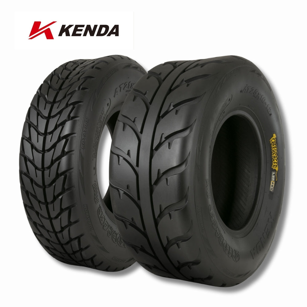 Kenda Speed Racer front and rear tires with Kenda logo