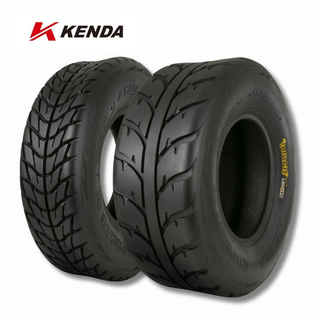 Kenda Speed Racer front and rear tires with Kenda logo