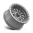 MSA Offroad Wheels MA53 BOLO UTV Beadlock 15x7 Inch Silver Gloss with Machined Face