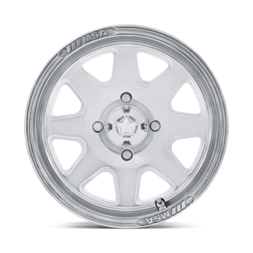 MSA Offroad Wheels M54 Spark UTV 14x7 Polished Wheel with 4x110 Bolt Pattern and -47 Offset