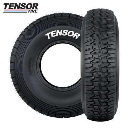 Two Tensor Desert Series Race tires with Tensor Tire logo