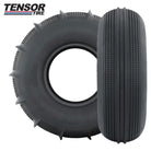 Two Tensor Sand Series tires (front and rear) with tread patterns on a white background