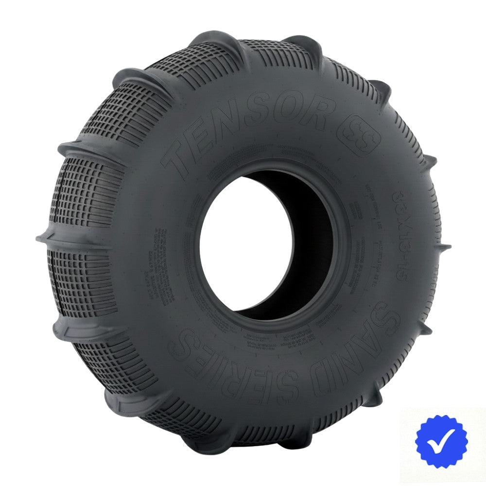 Tensor sand series rear tire on white background