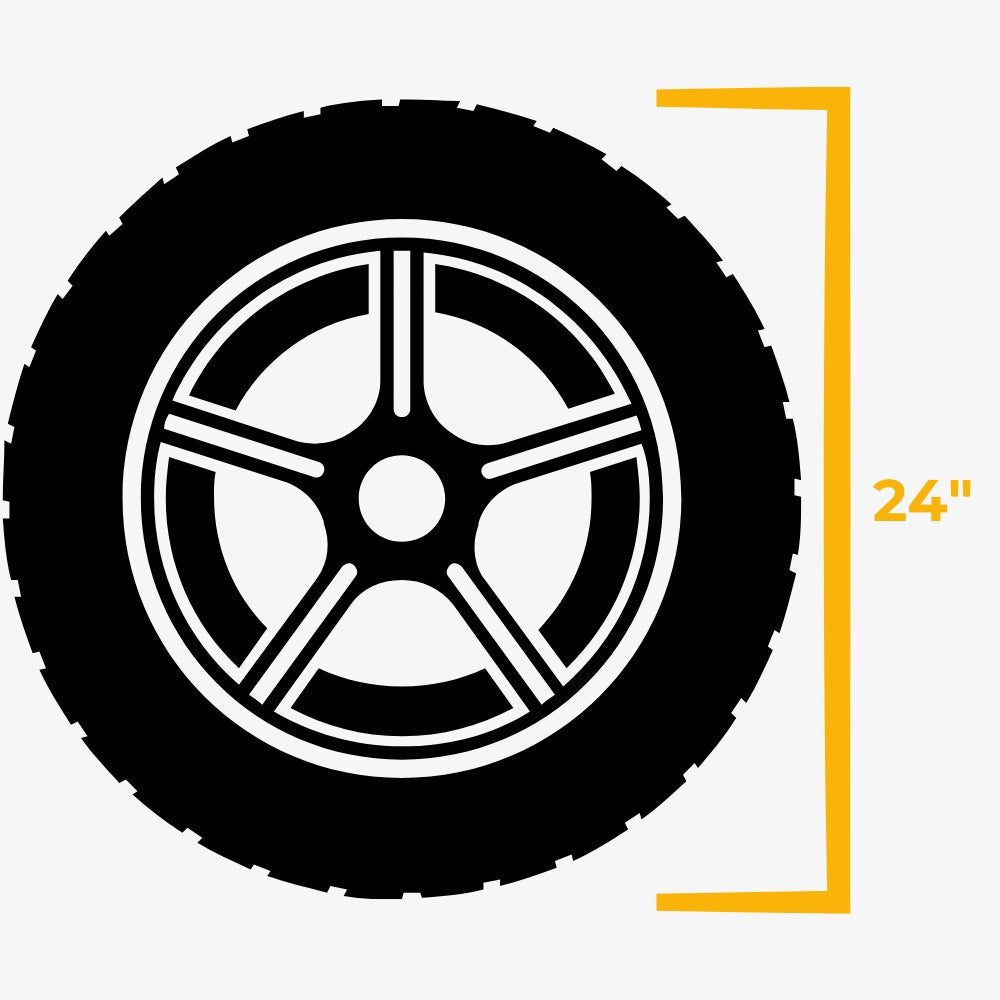 ATV/UTV Tires with 24" in overall diameter for 12 inch wheels