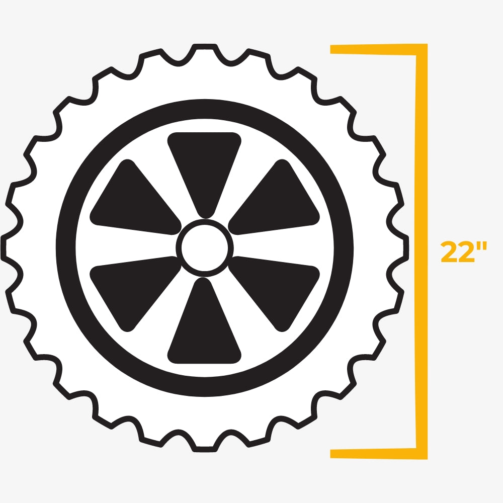 ATV & UTV Tires with 22" Overall Diameters for 9" wheels