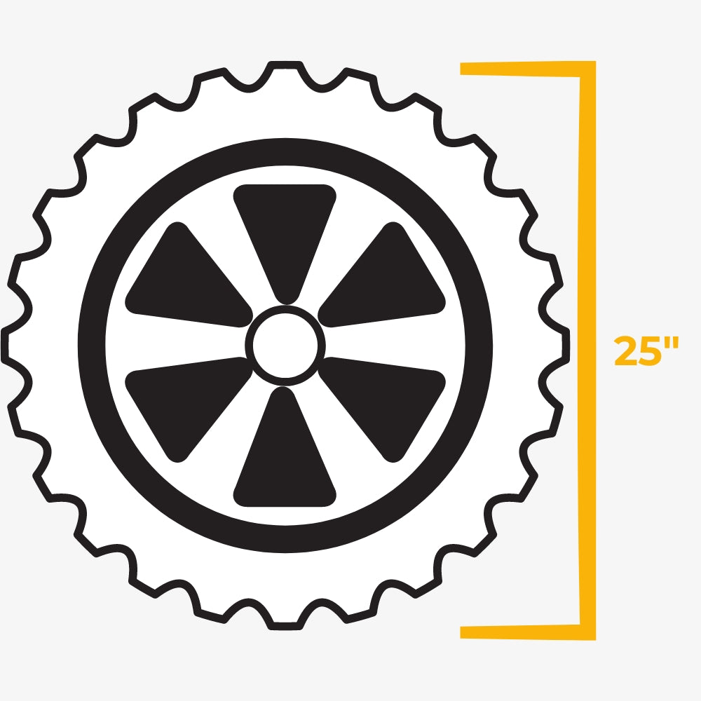 ATV & UTV Tires with 25" Overall Diameters for 9" wheels