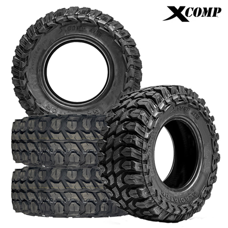 Full set of 4 Gladiator X Comp ATR high performance premium segmented mold technology 10-ply SBR (steel belted radial) all-terrain DOT approved UTV and SXS tire, save money with full set purchase and free shipping from Ride or Die Tire.