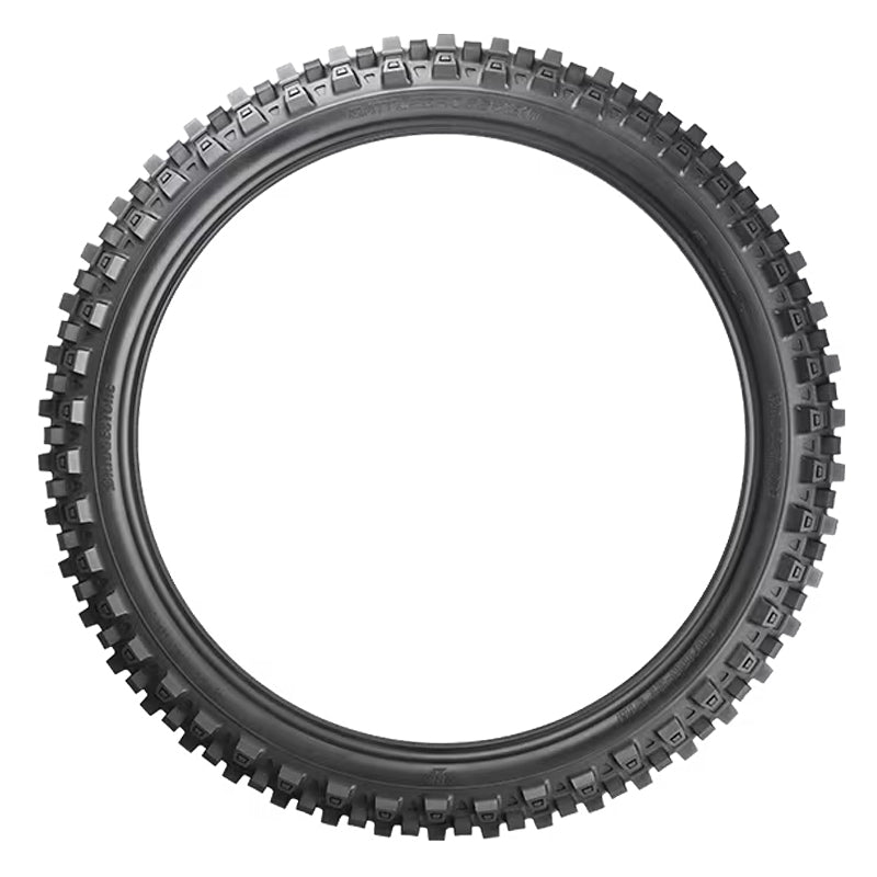 Sidewall profile view of the Battlecross X31 front moto tire.