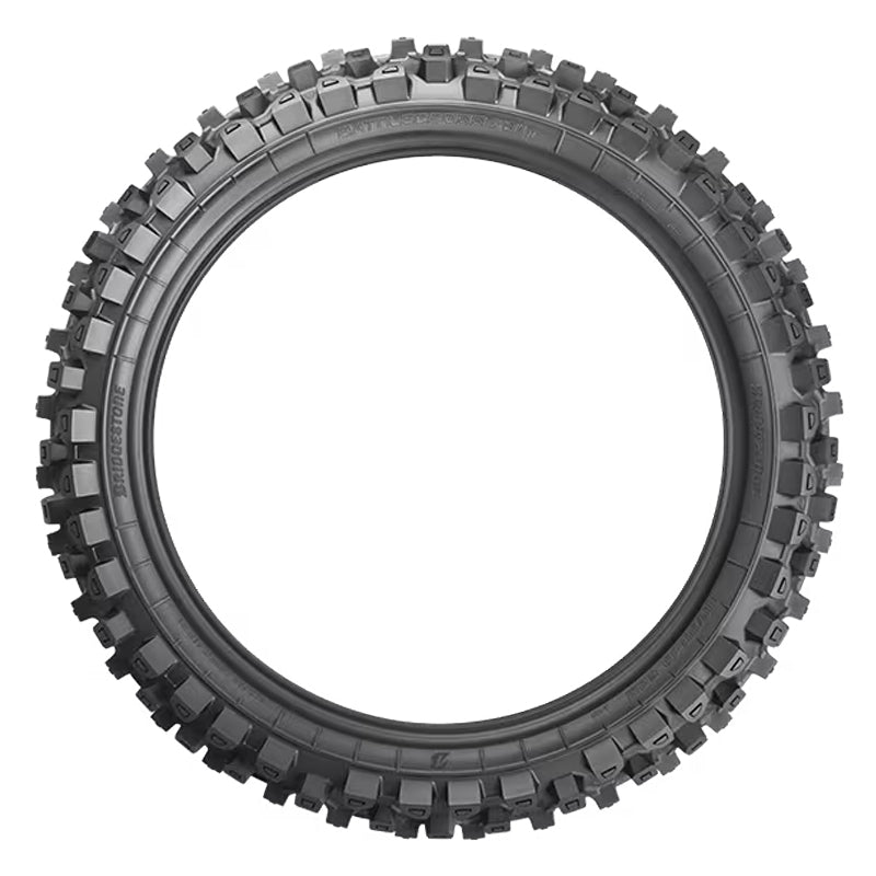 Sidewall profile view of the Battlecross X31 rear moto tire.