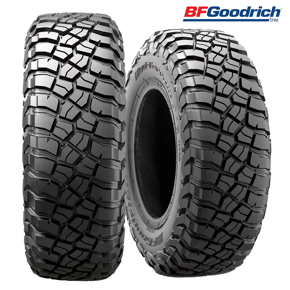 BFGoodrich Mud Terrain T/A KM3 8-Ply steel belted radial SBR UTV and SXS tires designed for maximum performance with q-speed rating and strong sidewall construction, offered in 14" and 15" rim sizes, all with free shipping by Ride or Die Tire.
