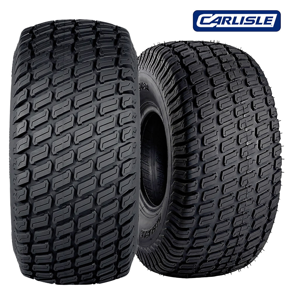 Carlisle Turf Master lawn-friendly golf, UTV and ZTR lawn and turf 2, 4, and 6-ply tire options, available in 6", 8", 10", and 12" rim sizes, featuring classic turf tread pattern, bias construction, and offered with free shipping.
