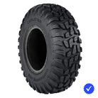 Angled view of the heavy duty Carlisle / Carlstar 8-Ply Radial work and utility tire designed for construction, utility, farm, and trail use, featuring robust Load Range D rating and 50 mph speed rating, all offered with free shipping.