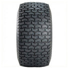 Full tread pattern view of the Carlisle Turf Saver® lawn and garden, ztr, and golf equipment tire, showcasing the interlocking chevron tread block design which is engineered to be gentle on grass while still providing ample traction.