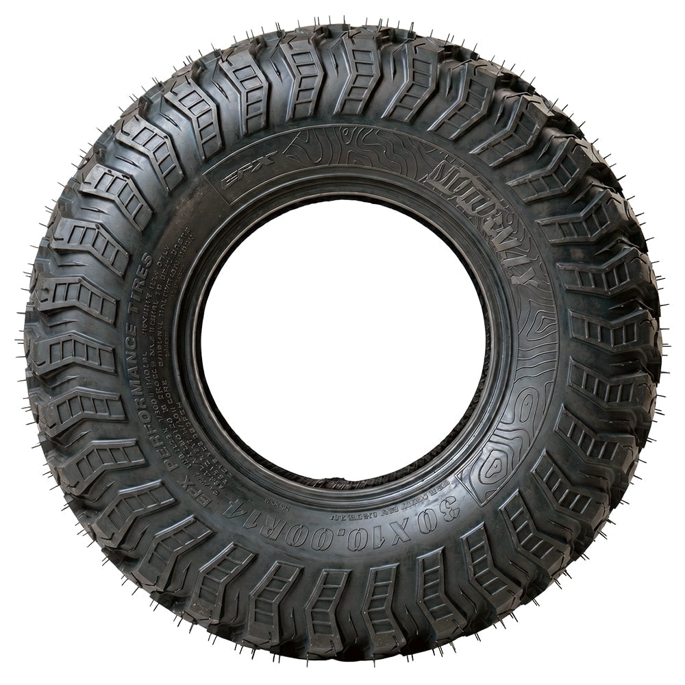 Full sidewall view of the EFX Motorally 8-ply radial UTV and SXS all-terrain and desert tire, available in a wide variety of sizes, sold by authorized EFX dealer Ride or Die Tire.