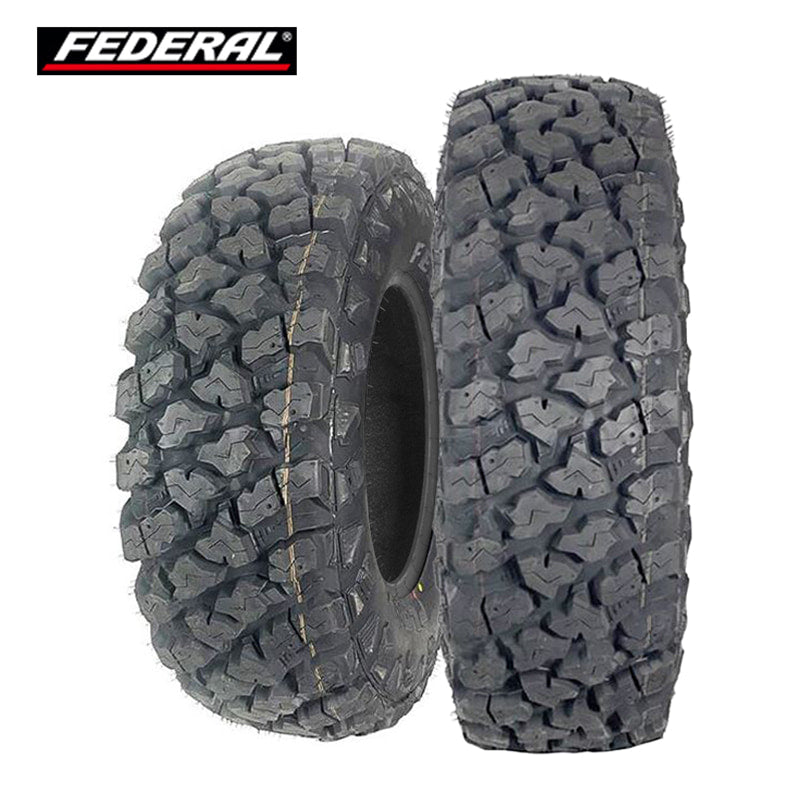 Federal XPlora U/T all-terrain high performance segmented-mold technology UTV and SXS 8-ply SBR tires available in 14" and 15" wheels sizes, sold by Ride or Die Tire, always free shipping.