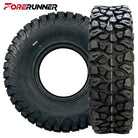 Main product image for the new Forerunner X-Trekker UT 10-Ply radial all-terrain UTV and SXS tire in 14" and 15" sizes, featuring  a long lasting hybrid tread pattern and rugged 10-ply construction, excels in trail and hard surface riding, all sizes offered with fast and free shipping by authorized dealer Ride or Die Tire.