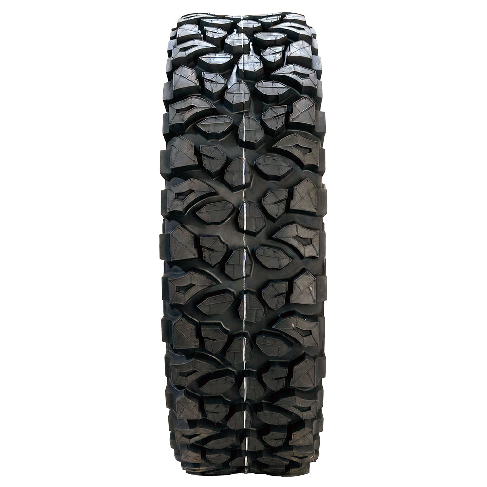 Full tread pattern view of the Forerunner X-Trekker 10-Ply Radial SXS and UTV tire, showcasing a great all-purpose tread pattern designed for great traction in most riding conditions while providing extended tread life and comfortable ride.