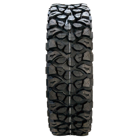 Full tread pattern view of the Forerunner X-Trekker 10-Ply Radial SXS and UTV tire, showcasing a great all-purpose tread pattern designed for great traction in most riding conditions while providing extended tread life and comfortable ride.