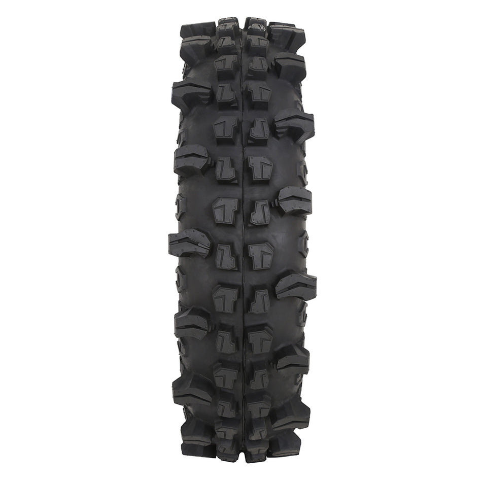 Detailed view of the tread pattern and lug details of the Frontline ACP 10-ply radial UTV and SXS tire.