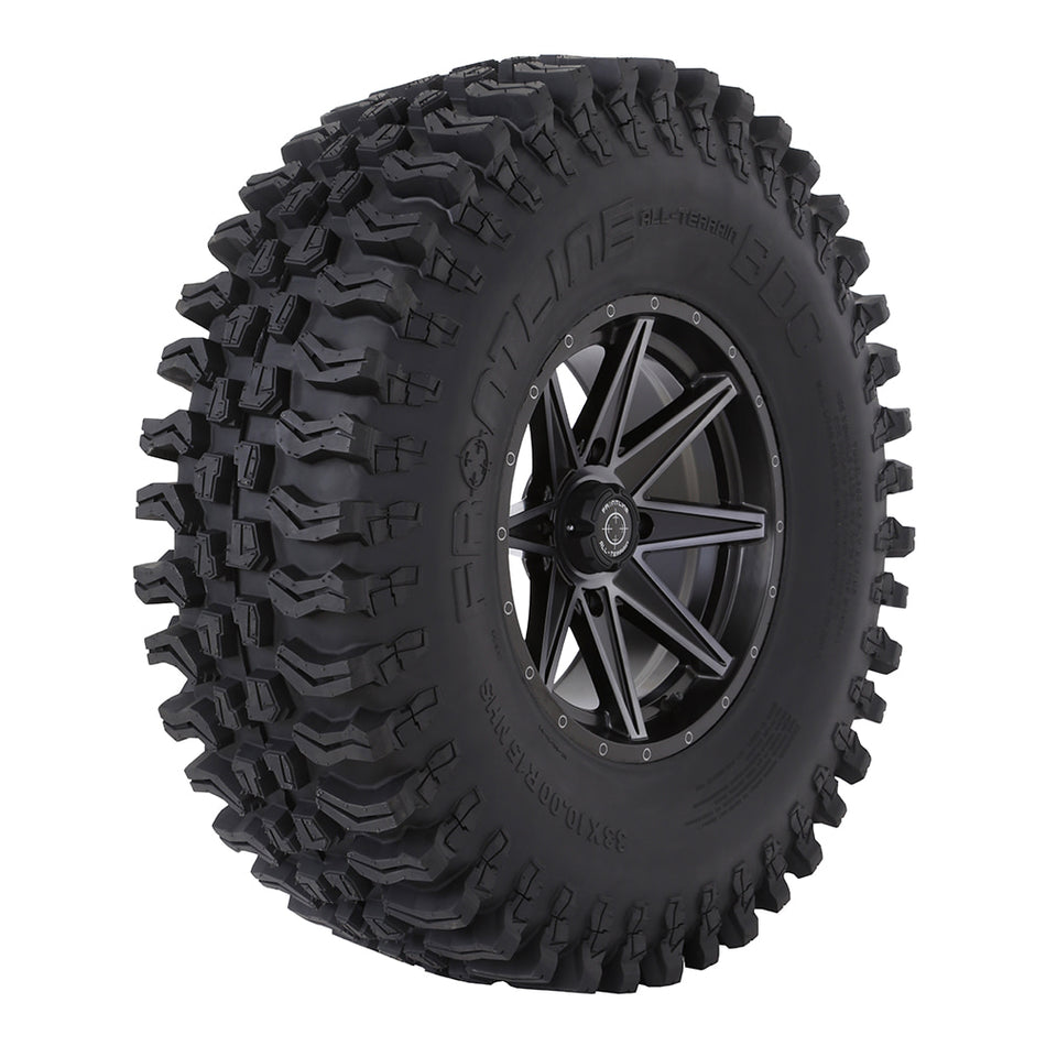 Aggressive all-terrain Frontline BDC SxS and UTV 10-ply Radial tire.