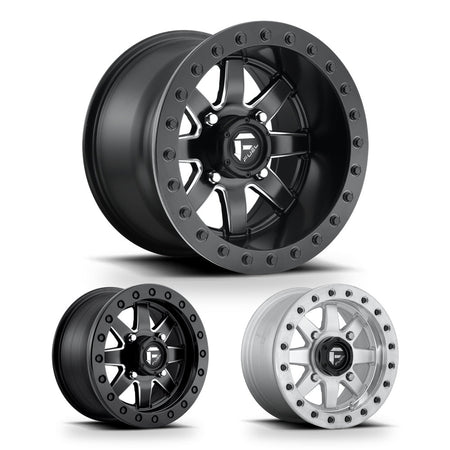 Fuel Maverick Beadlock (D928 / D936 / D937 / D938) UTV wheel in every finish: matte black, matte black milled and raw machined