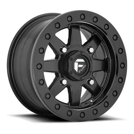 Fuel Maverick Beadlock D928 / D936 UTV wheel in matte black, straight-on face view