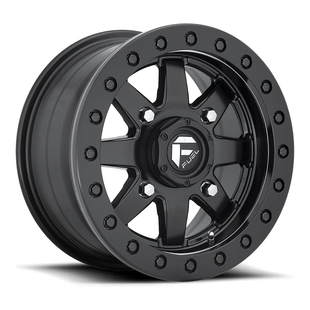 Fuel Maverick Beadlock D928 / D936 UTV wheel in matte black, straight-on face view