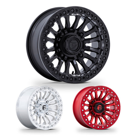 Fuel Rincon Beadlock (FV125) UTV wheel in every finish: blackout, machined and candy red