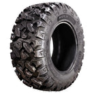 Angled view of the new Yokohama Galaxy Hulk PSX 8-ply nylon radial All-Terrain utility heavy duty rear tire designed for agricultural and hard surface / pavement use, with a high load rating and durable design, available in sizes for 12" and 14" rims, all offered with free shipping.