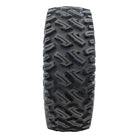 View of the tread pattern and open lug design of the aggressive Dirt Commander 2.0 UTV off-road tire by Greenball Tire Company, GBC.