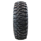 Tread pattern and lug design features and details of the Greenball GBC Terra Master 10-ply SBR UTV and SXS tire, showcasing a dual tread pattern design and enhanced cornering stability at high speeds.