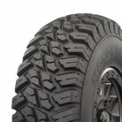 Angled tread view and shoulder blocks of Mongrel SQ sport tire.